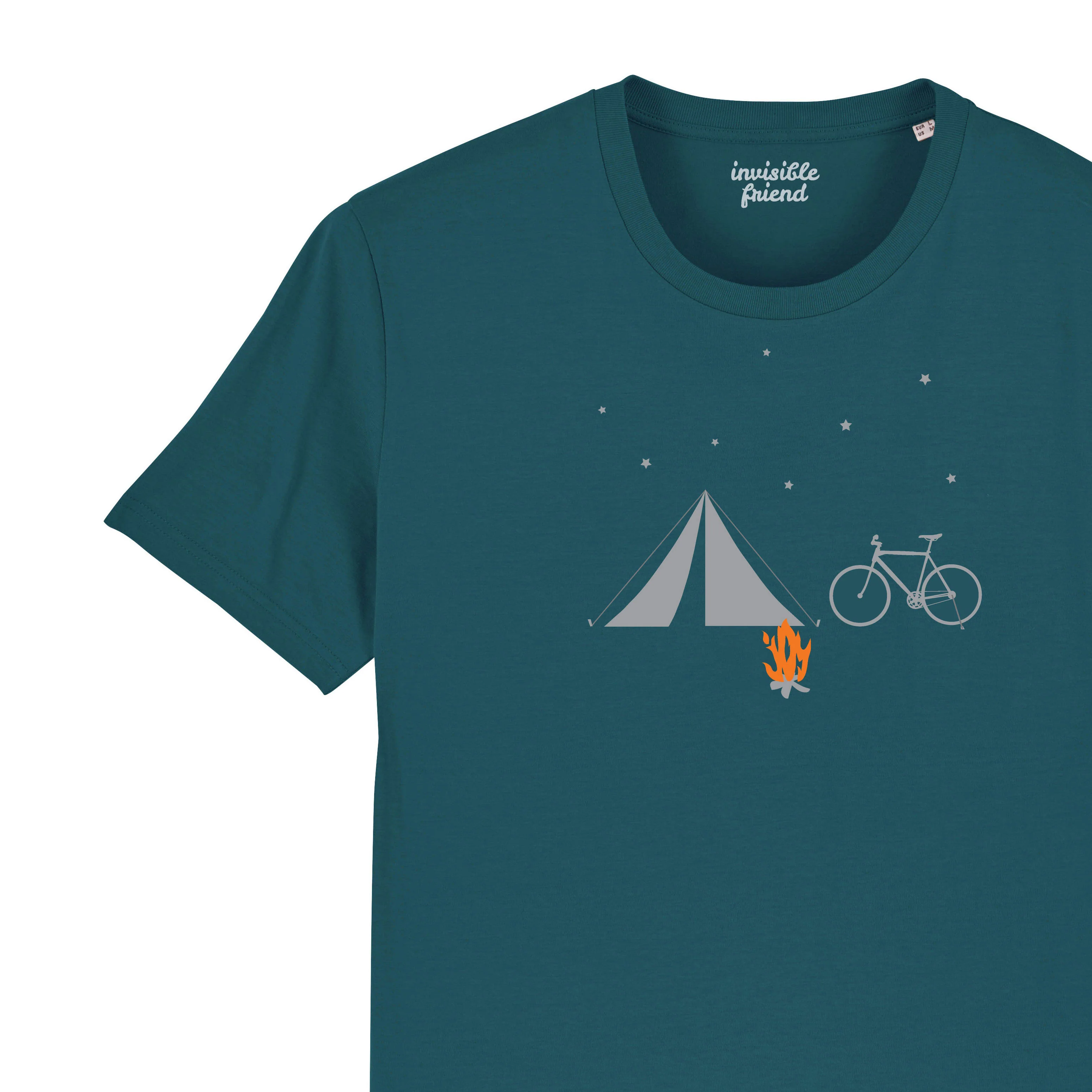 Bike and Tent T Shirt - Image 4