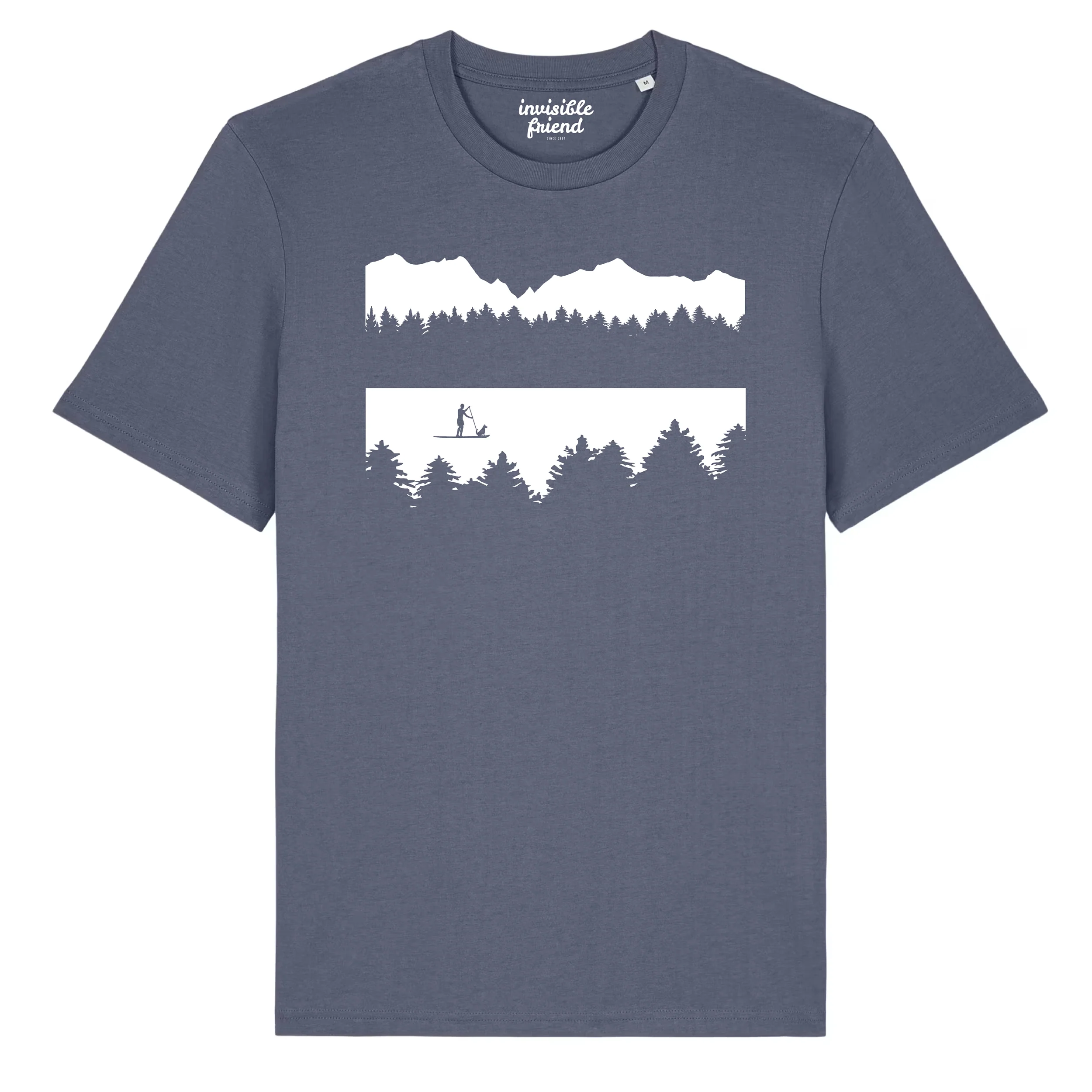 Man and Dog Paddle Board T Shirt - Image 3