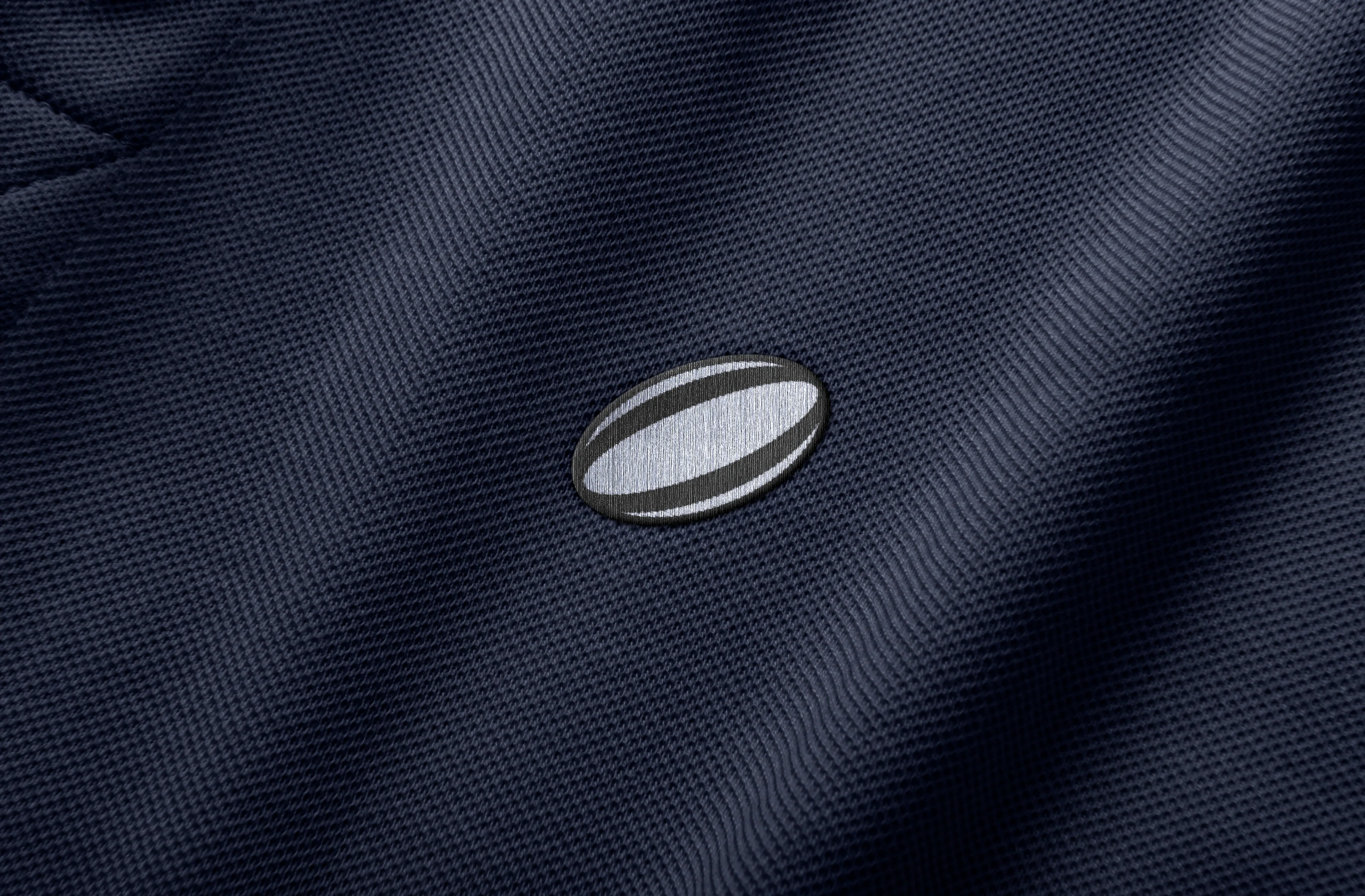 Rugby Ball Embroidered Polo Shirt - Image 3