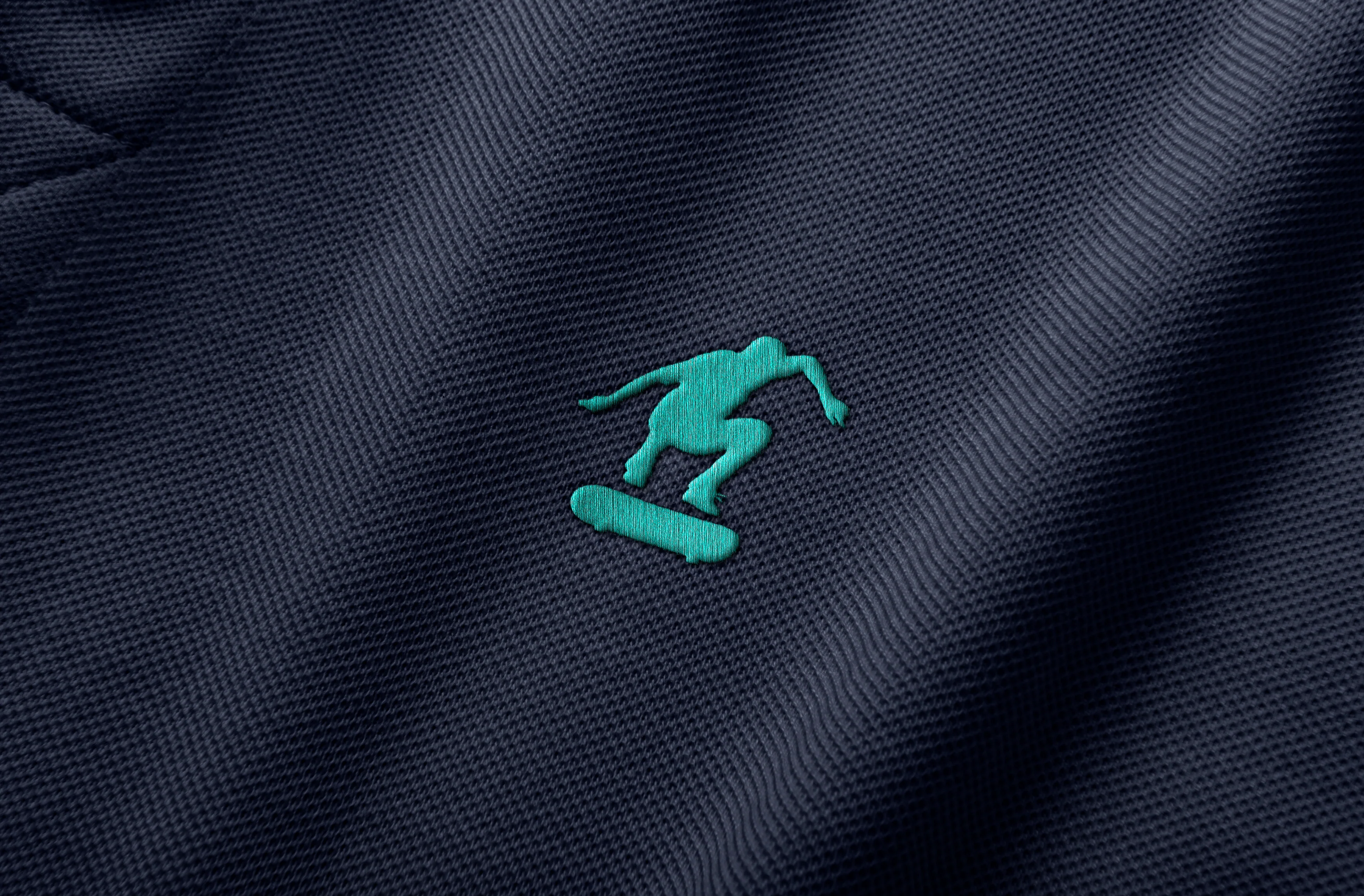 Skateboard Embroidered Polo Shirt - Image 3