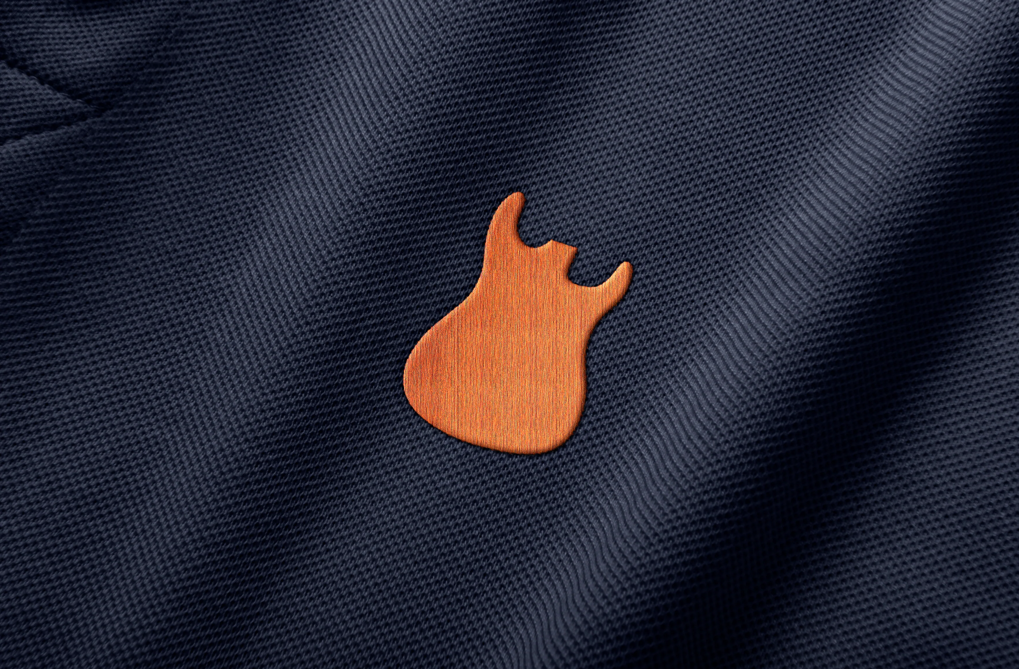 Stratocaster Guitar Embroidered Polo Shirt - Image 3