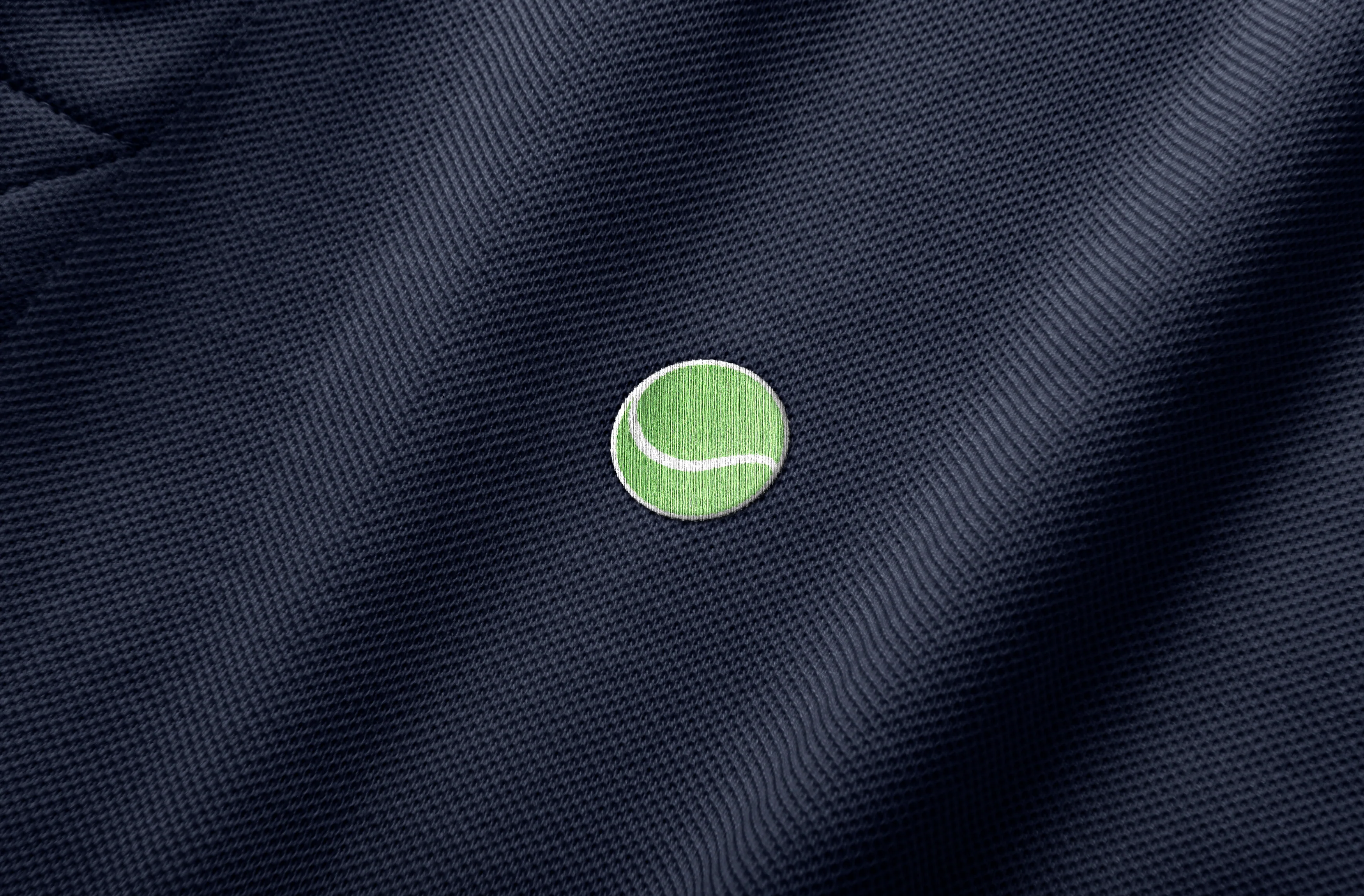 Tennis Ball Embroidered Polo Shirt - Image 3